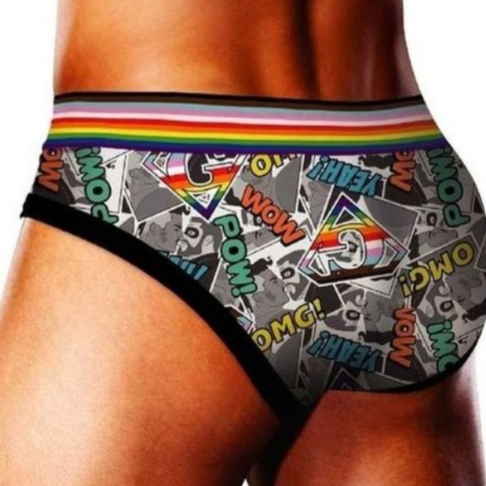 Comic Print Men's Briefs